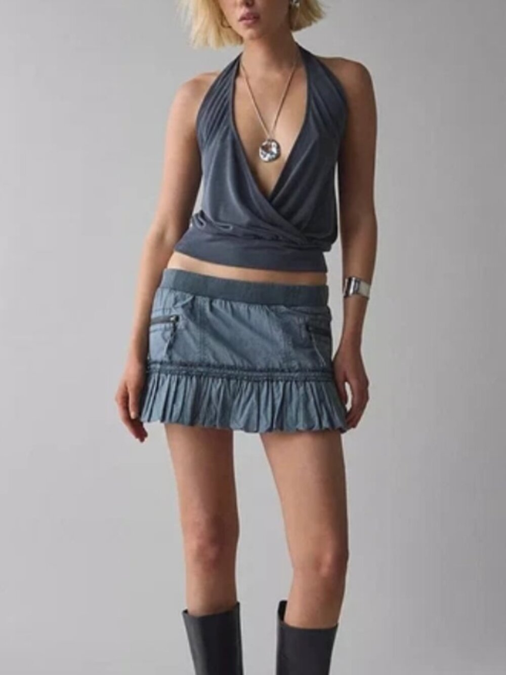 Urban Outfitters Silence + Noise Alexis Bubble Mini Skirt M